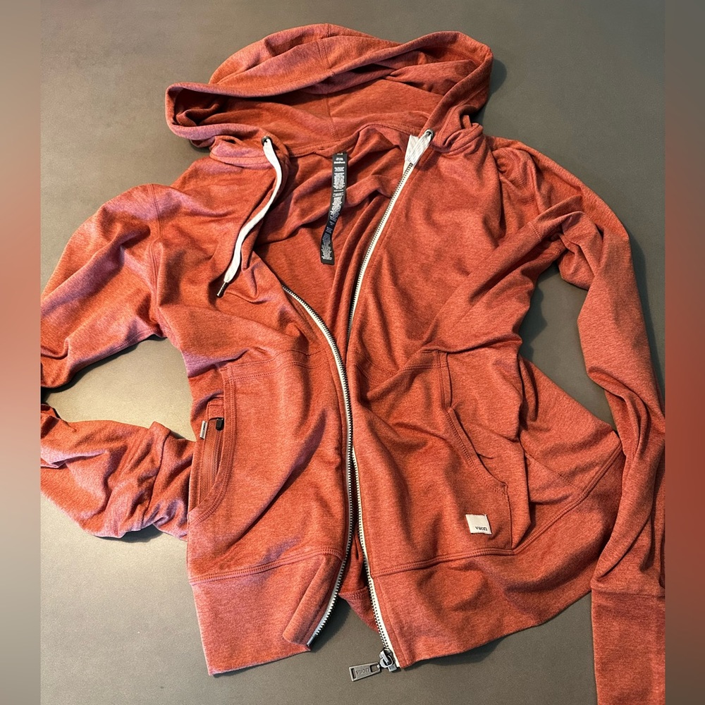 Vuori halo performance zip up cinnamon M